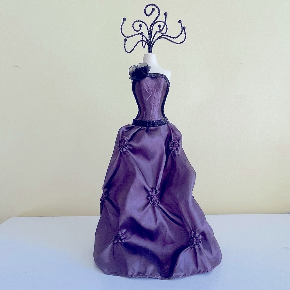 Victorian Dress Jewelry Mannequin, Ring, Necklace, Bracelet, Display, Holder